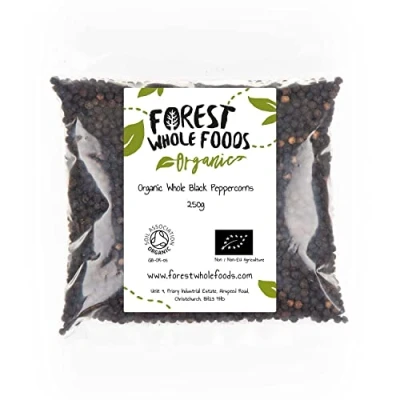 Image of Forest Whole Foods Organic Black Peppercorns (250g)