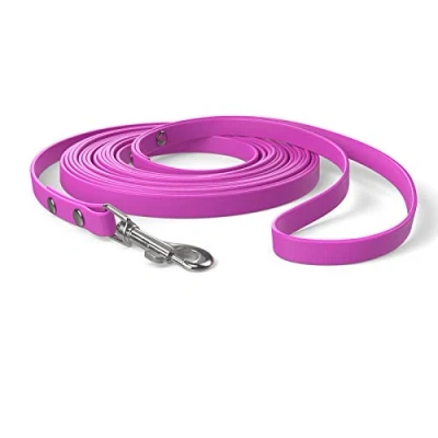 Image of 5m drag lead, dog hand loop, magenta, extra narrow, dirt and water repellent