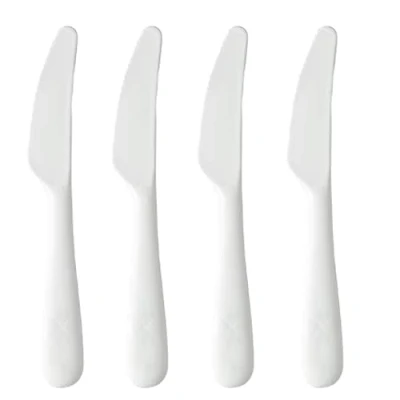 Image of Children Kids Baby Toddler Cream Cutlery Set IKEA Kalas Replacements 4pcs Knife BPA Free