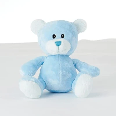 Image of Small Blue Teddy Bear Soft Toy Baby Gift, Teddy, Christening Bears for Shower, Christmas, Babies Newborn 15cm(6&quot;)