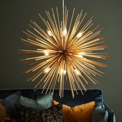 Image of Markslöjd Soleil pendant light in gold