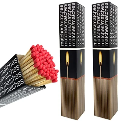 Image of 180 Extra Long Matches for Stoves BBQ Open Fires and fireplaces 2 Boxes!