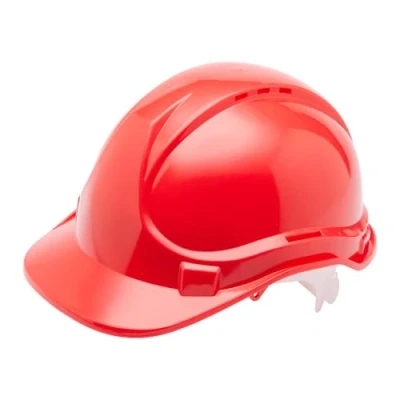 Image of Blackrock Red Hard Hat, Safety Helmet, Hats Construction, Hardhat, PPE, Construction Mens Womens Childs Multi Position 6 Point Adjustable, Builders, Work Equipment &amp; Gear