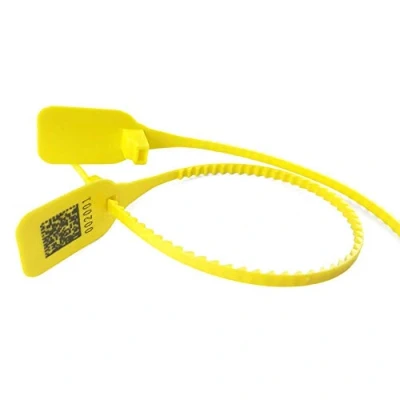 Image of SECURITY TAGS NUMBERED PULL TIES SECURE ANTI TAMPER SEALS(100 X YELLOW)