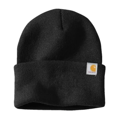 Image of Carhartt Men&#039;s Knit Cuffed Beanie (104597), Black, One size