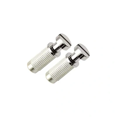 Image of Gotoh Stop Tailpiece Stud and Insert Set For USA Guitars Chrome