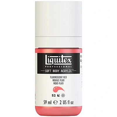 Image of Liquitex Acrylic Paint, Red Fluo, 59 ml (Pack of 1)
