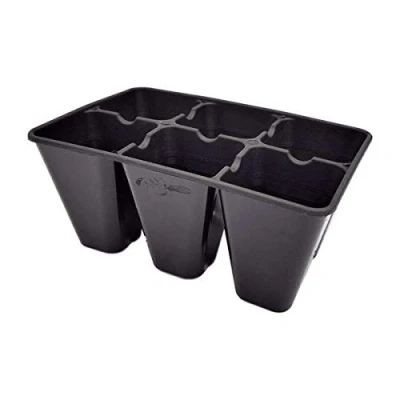 Image of Bootstrap Farmer 6 Cell Extra Strength Seed Starter Trays, 120 Pack (720 Cells), Garden Inserts