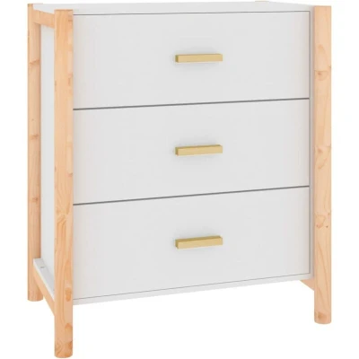 Image of vidaXL Sideboard White 62x38x70 cm Engineered Wood