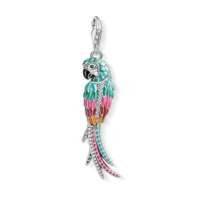 Image of Thomas Sabo Women Charm Pendant Parrot Club 925 Sterling Silver Y0002 691 7