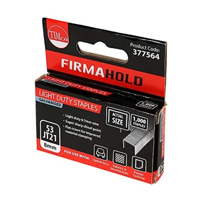 Image of TIMCO Light Duty Chisel Point Galvanised Staples 8mm