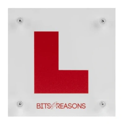 Image of BITS4REASONS PROFESSIONAL GRADE L PLATE FOR ALL SURFACES INCLUDING GLASS AND PLASTIC MOULDED BODYWORK USED ON OUR OWN DRIVING SCHOOL CARS SINGLE