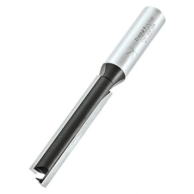 Image of Trend Trade Straight Two Flute Router Cutter Bit, 1/2 Inch Shank, 12mm Cut Diameter &amp; 63mm Length, Tungsten Carbide Tipped, TR37X1/2TC