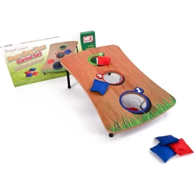 Image of Garden Mile bean Bag Toss Game Set with 6 bags, Corn Hole Throwing Party Supplies for Kids Parties, Carnival Games and Family Target Kit Toy Outdoor Indoor