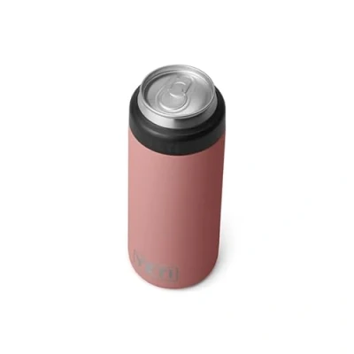 Image of YETI Rambler Colster Slim, Stainless Steel Can Insulator, Sandstone Pink, 250 ml