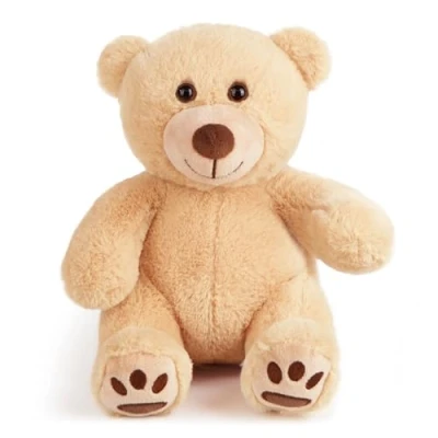 Image of LotFancy 30cm Brown Teddy Bear Stuffed Animal, Cute Plush Toy, Gift for Kids, Toddlers, Boys and Girls, Easter Decoration