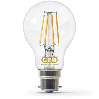 Image of ECO Luxurious 40W Energy Saving LED Light Bulb, Low 4W Filaments, Warm White, Clear Glass, B22 Bayonet, Perfect for Kitchen and Home, Long Lasting 25000Hrs Lifetime