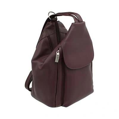 Image of VISCONTI Leather Backpack Style 18357 Plum