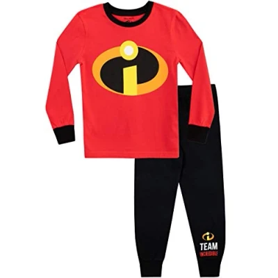Image of Disney Boys The Incredibles Pyjamas Snuggle Fit Red Age 4 to 5 Years