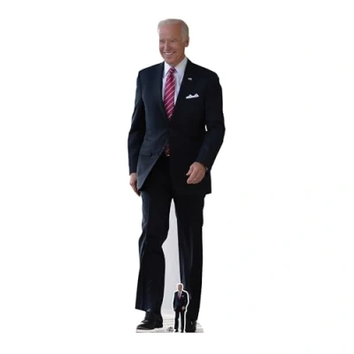 Image of Joe Biden Lifesize Cardboard Cutout with Free Mini Standee Perfect for Fans, Friends, Parties &amp; Family
