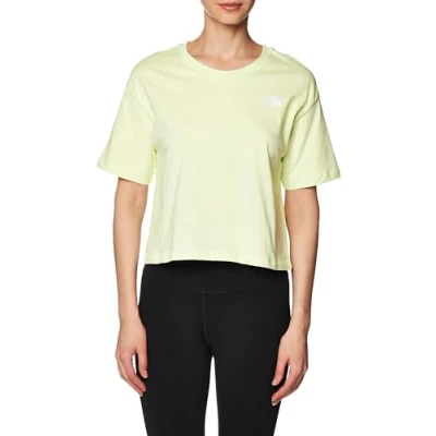 Image of THE NORTH FACE Women&#039;s Simple Dome T Shirts, Lime Cream, S
