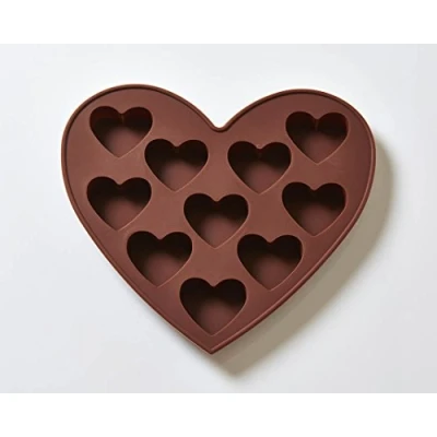 Image of Hearts 10 Cavity Silicone Mould