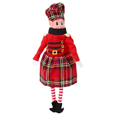 Image of Toyland® Novelty Elf Fancy Dress Outfit Clothing Accessories for Christmas Elves (SCOTTISH)