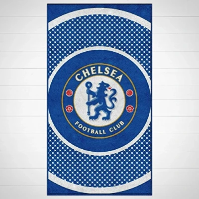 Image of Chelsea F.C. Towel BE. large velour beach towel, approx 150cm x 75cm (59in 29in), 100% cotton official licensed product