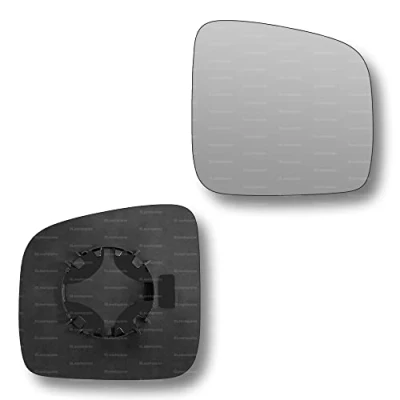 Image of Less4spares Replacement Wing Mirror Glass Right Compatible with VW Transporter 2003 2009 CLIP ON Driver Off side Convex