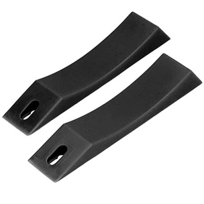 Image of Faceuer Barbell Jack Line, Wedge Deadlift Portable Bar Plates Silicone for Home Gym(black)
