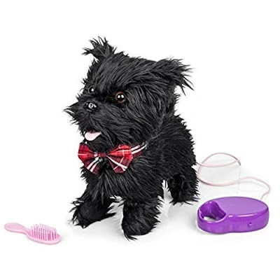 Image of Tobar Scotty Barking and Walking Dog with Function (Leash/Remote Control) Black