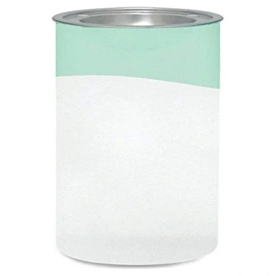 Image of Yankee Candle Serene Sandblast Aqua Wax Melt Burner, White/Green, 11.7x10.8x15.4 cm