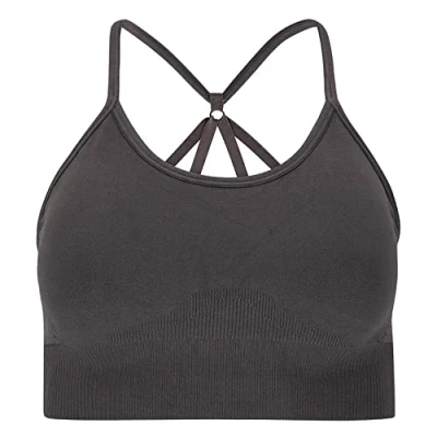 Image of ATHLECIA Women&#039;s Foan Sports Bra, Mocha Mousse, XXS XS