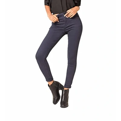 Image of Nina Carter P109 Women&#039;s Skinny Fit Jeans, High Waist Slim Trousers, Figure Hugging Stretch Black (P056 1), XL