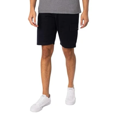 Image of Farah Mens Crane Cargo Short in Navy Cotton Size Large