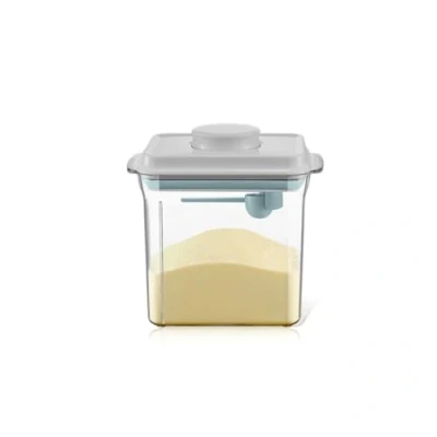 Image of Cubble Airtight Baby Milk Powder Container with Spoon and Scraper, BPA Free, Easy One Press Button (1700 ml Rectangle + Scraper)
