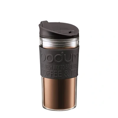 Image of BODUM Plastic 11103 01S Travel Mug, Black, 0.35 Litre