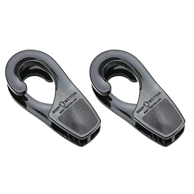 Image of Extreme Max 3005.5023 BoatTector Boat Rail Fender Hangers, Value 2 Pack 1&quot;, Black