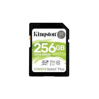 Image of Kingston Canvas Select Plus Flash memory card 256 GB Video Class V30 / UHS I U3 Class10 SDXC