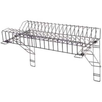 Image of Zodiac Sunnex Stainless Steel Plate Rack CWW 3600 36&quot; / 91cm &amp; 2 Wall Brackets for Catering Kitchens