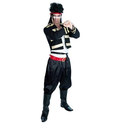 Image of Fun Shack 80s Popstar Fancy Dress Men, Costume 80 Ant Adult Large