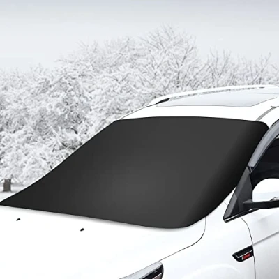 Image of DFVOOP Magnetic Car Windscreen Cover, for O PEL Vauxhall Mokka X 2013 2018 Ultra Thick Dust Water Resistent Snow Ice Frost Protective Cover Accessories