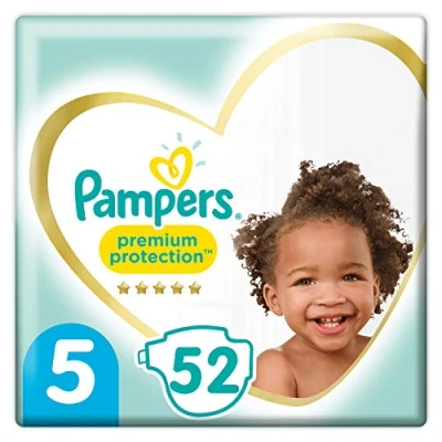 Image of Pampers Premium Protection Diapers Size 5, for Babies 11 16 kg 52 Pieces