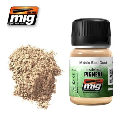 Image of AMMO MIG 3018 Pigments (35 Ml) Middle East Dust, Multi Colour