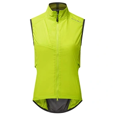 Image of Altura Womens Airstream Lightweight Water Repellent Packable Cycling Gilet Lime 14