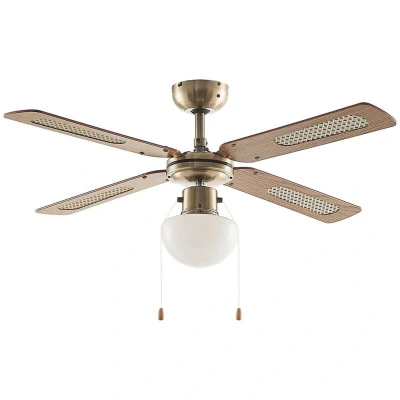 Image of Lindby ceiling fan with light Rakan, quiet, Ø 106 cm