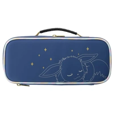 Image of HORI Nintendo Switch Cargo Pouch Compact (Eevee Evolutions) Split Pad Compatible Travel Case Officially Licensed by &amp; Pokémon OLED Model