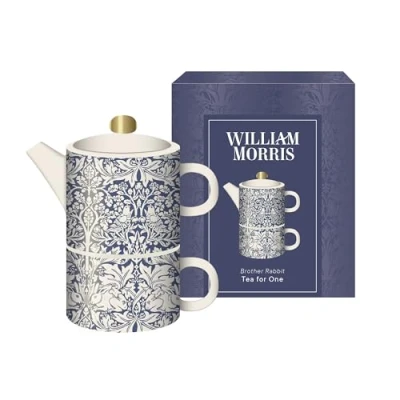 Image of William Morris Br Rabbit Tea for One Ceramic Teapot and Cup Set