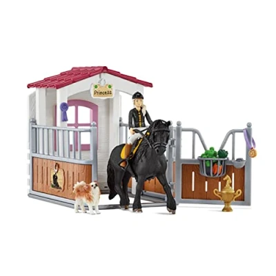 Image of Schleich Horse Club 42437 stall with Tori &amp; Princess