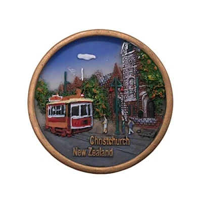 Image of Christchurch New Zealand 3D Refrigerator Magnet Tourist Souvenirs Resin Magnetic Stickers Fridge Home &amp; Kitchen Decoration from China